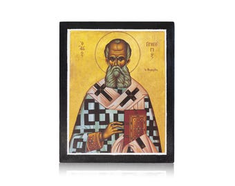 Saint Gregory the Theologian Orthodox Icon: Religious Gallery Wall Art