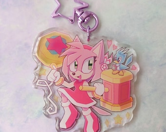 Adventure Amy | Double sided keyring