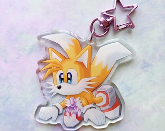 Low poly Tails | Double sided keyring