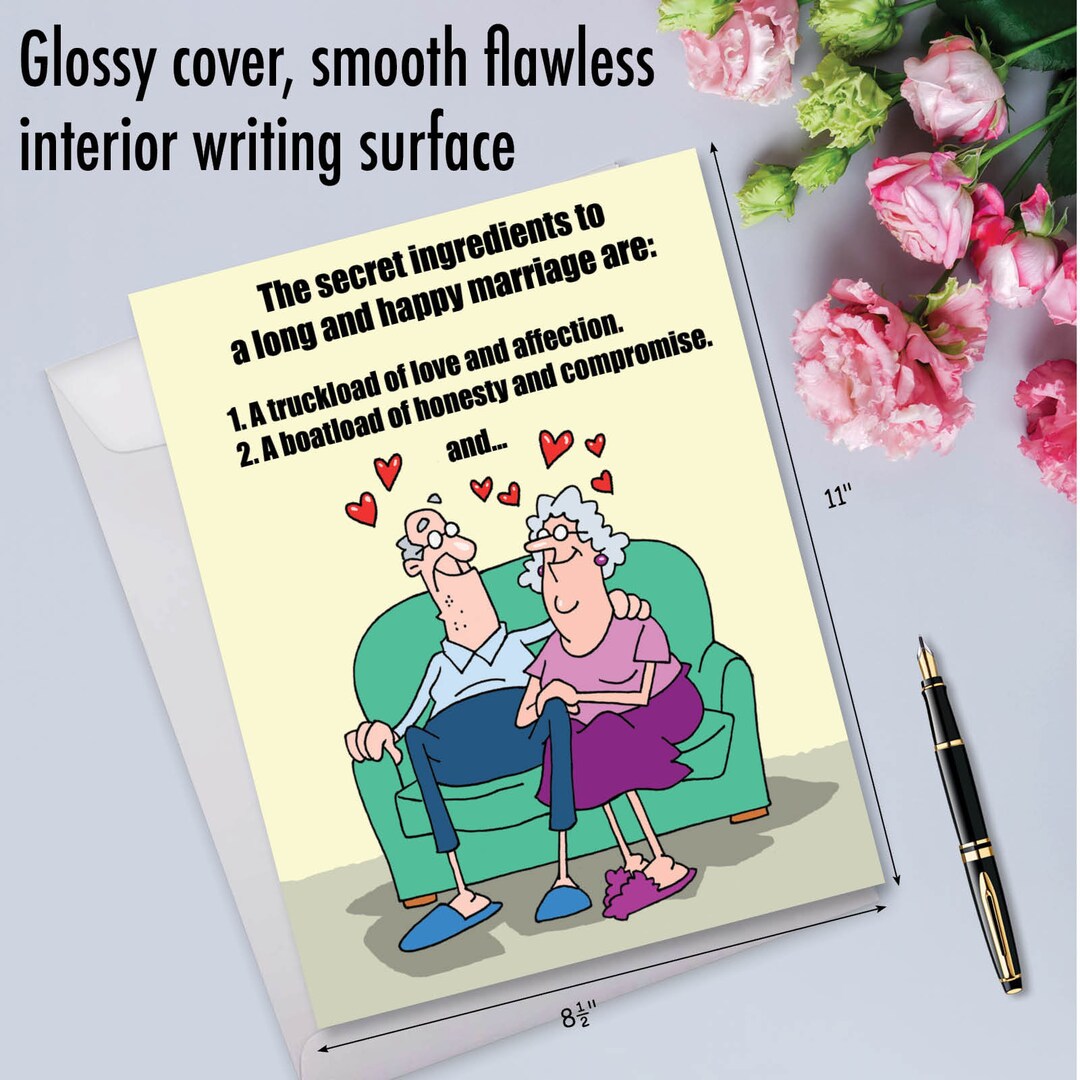 Jumbo Anniversary Greeting Card (8.5 X 11 Inch) – Love