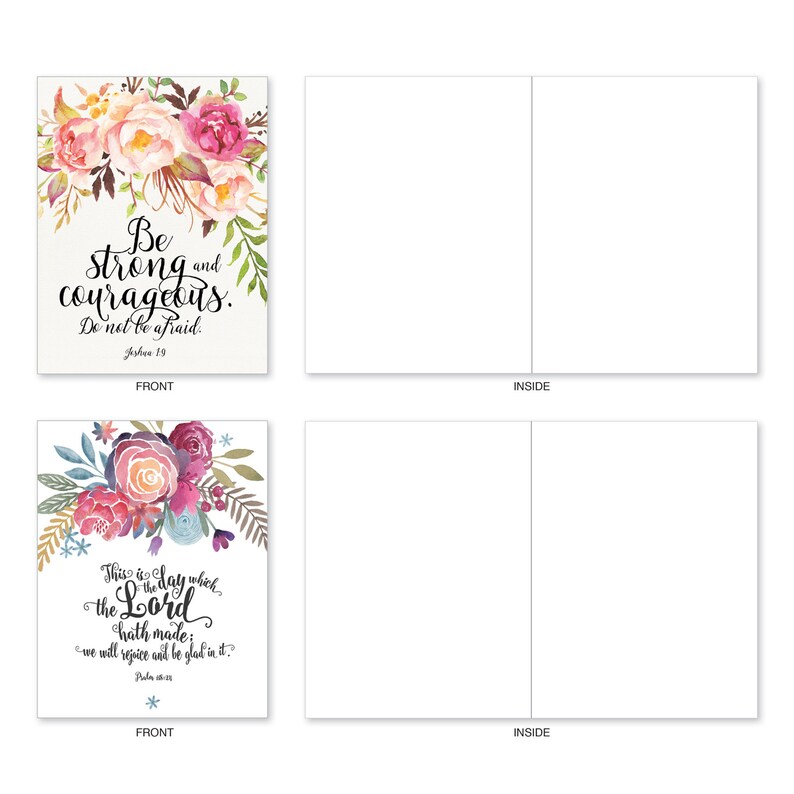 The Best Card Company 10 Blank Inspirational Note Cards Etsy