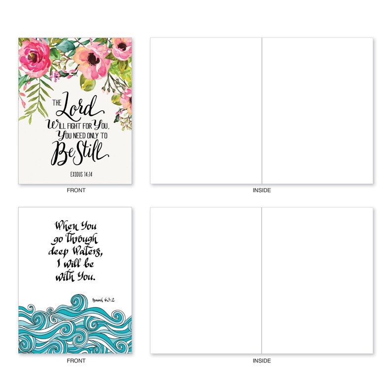 The Best Card Company 10 Blank Inspirational Note Cards Etsy