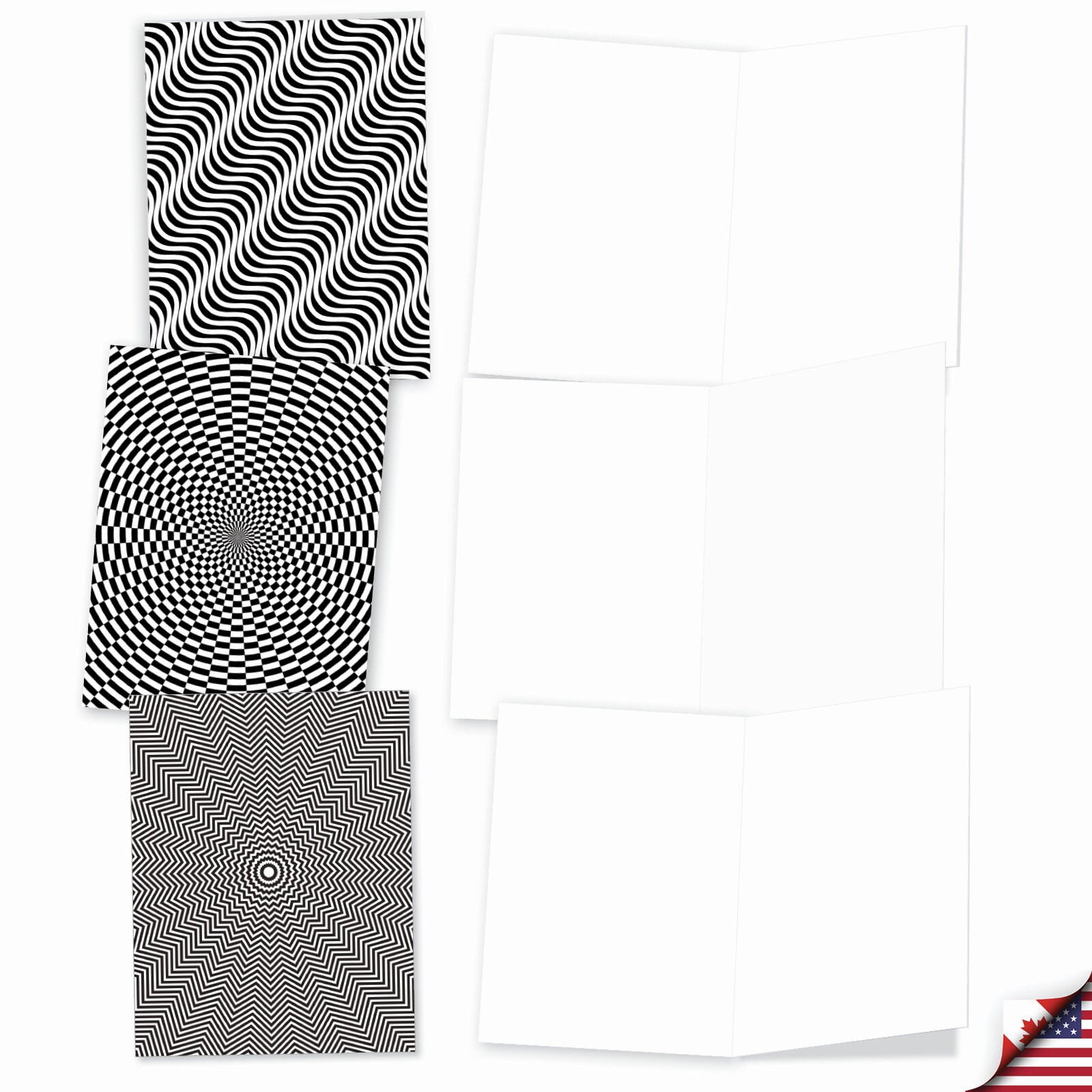 10 Assorted Blank All Occasions Note Cards Set 4 X 5.12 Inch With ...