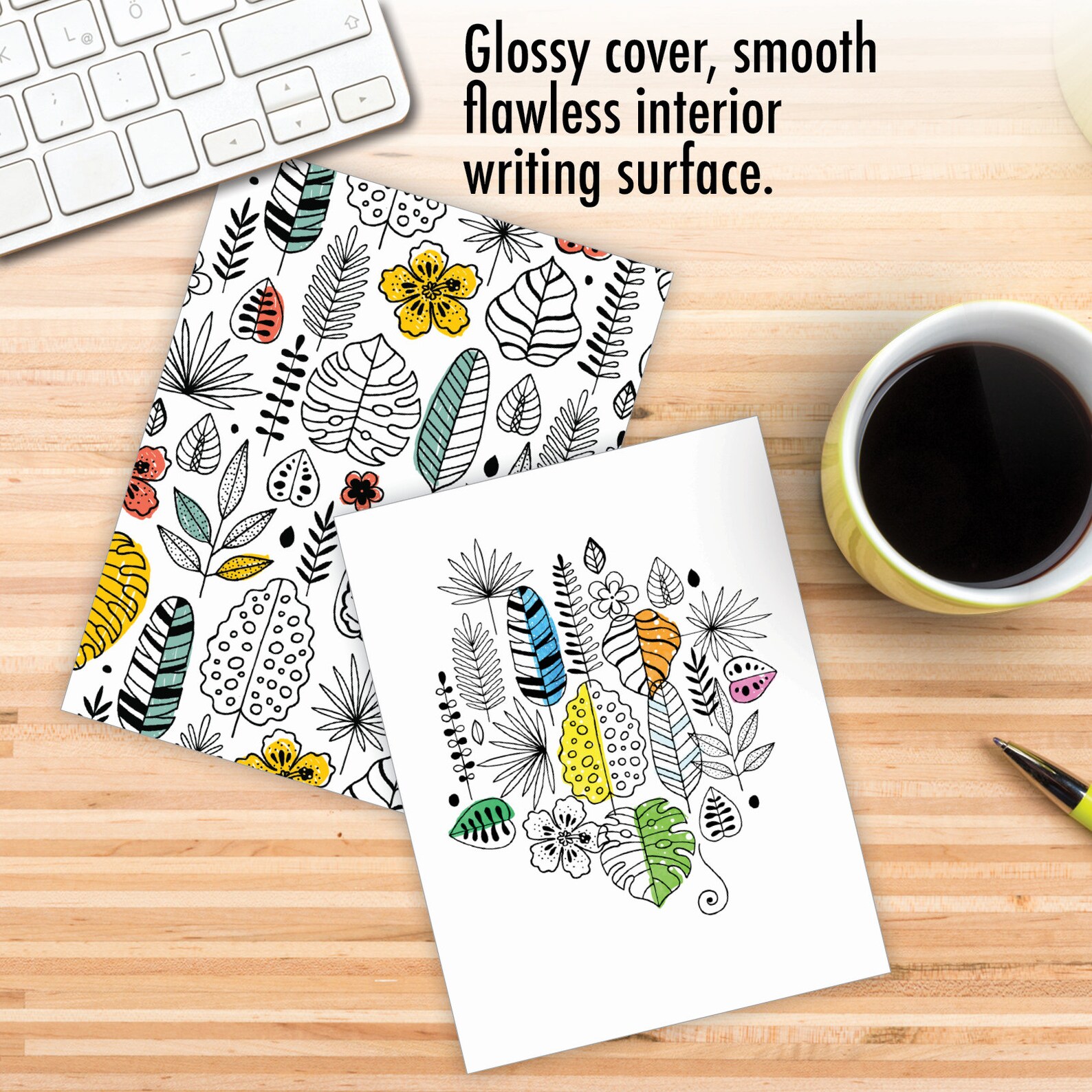20 Assorted Blank Notecards Bulk Set 4 X 5.12 Inch With Envelopes (10 ...