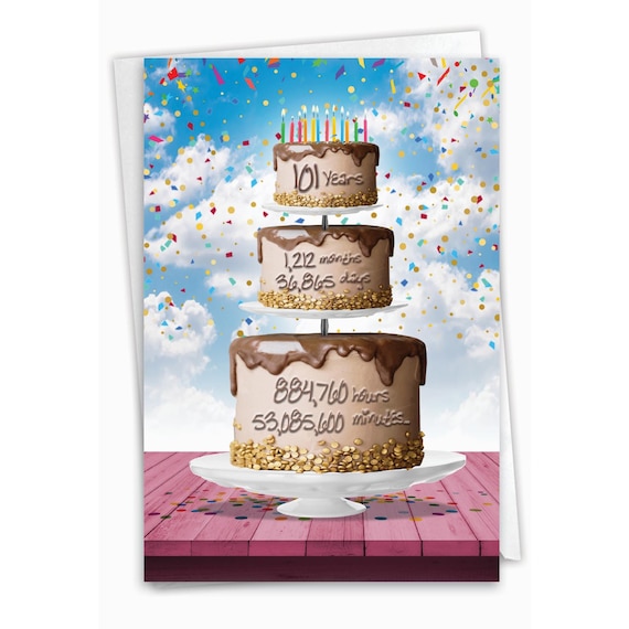 Twizler Carte D'anniversaire 101 Ans Pour Femme, Jonquilles