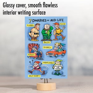 Funny Birthday Greeting Card With Envelope Bday Midlife Dwarves , for ...