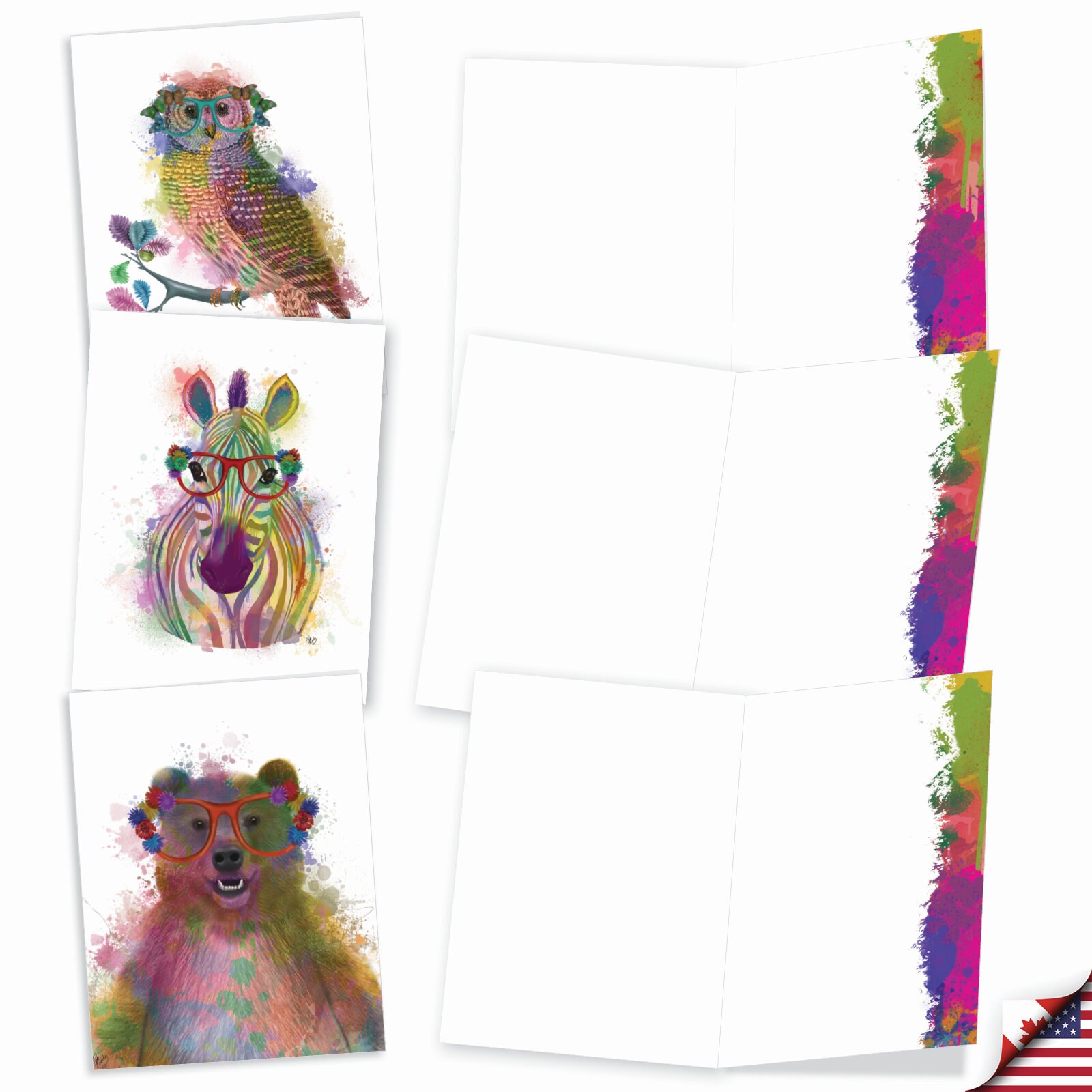 20 Assorted Blank Notes Bulk Pack 4 X 5.12 Inch With Envelopes (10 ...