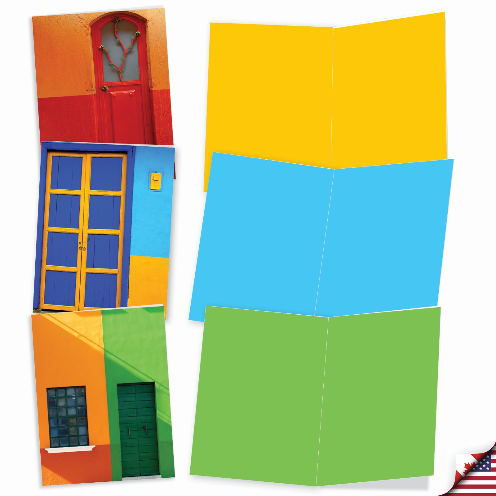 10 Assorted Blank Notecards Bulk Pack Set 4 X 5.12 Inch With Envelopes ...