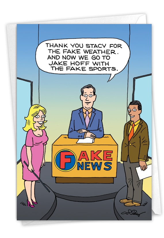 Fake News Report: Humorous Birthday Card Perfect For Anyone | Etsy