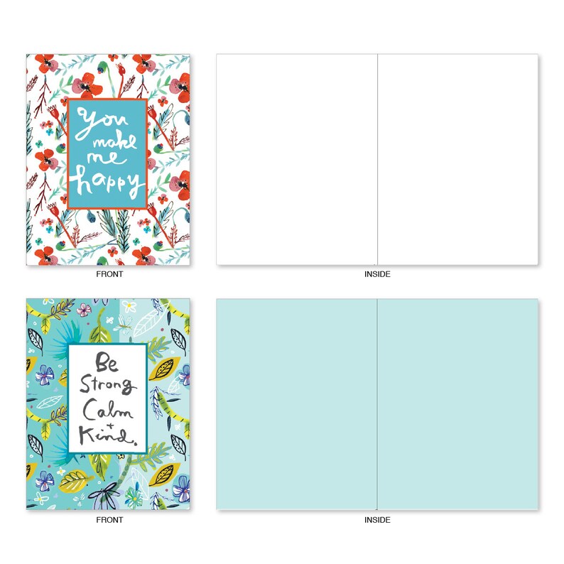 The Best Card Company 10 Blank Inspirational Note Cards Etsy