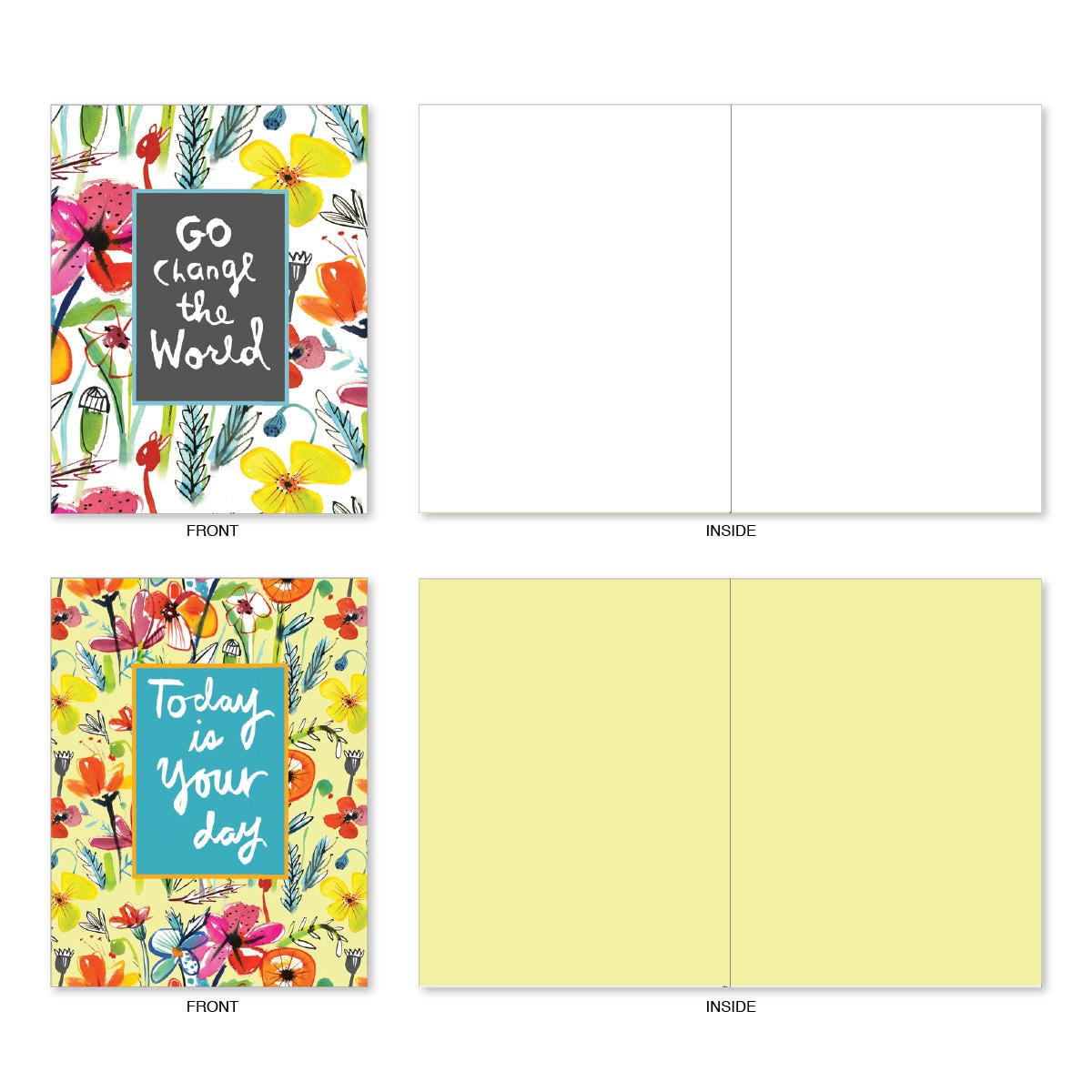 The Best Card Company 10 Blank Inspirational Note Cards Etsy