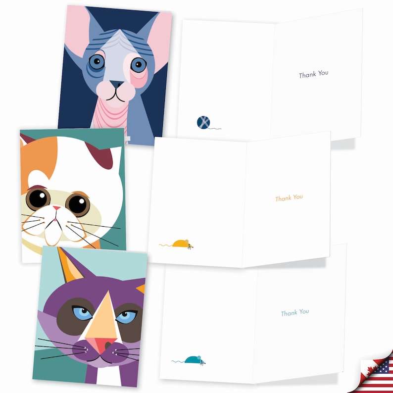 10 Assorted All Occasions Notecards Set 4 X 5.12 Inch With Envelopes ...