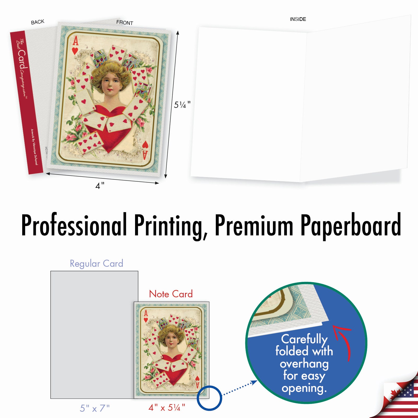10 Assorted Blank Note Cards Pack Set 4 X 5.12 Inch With Envelopes (10 ...