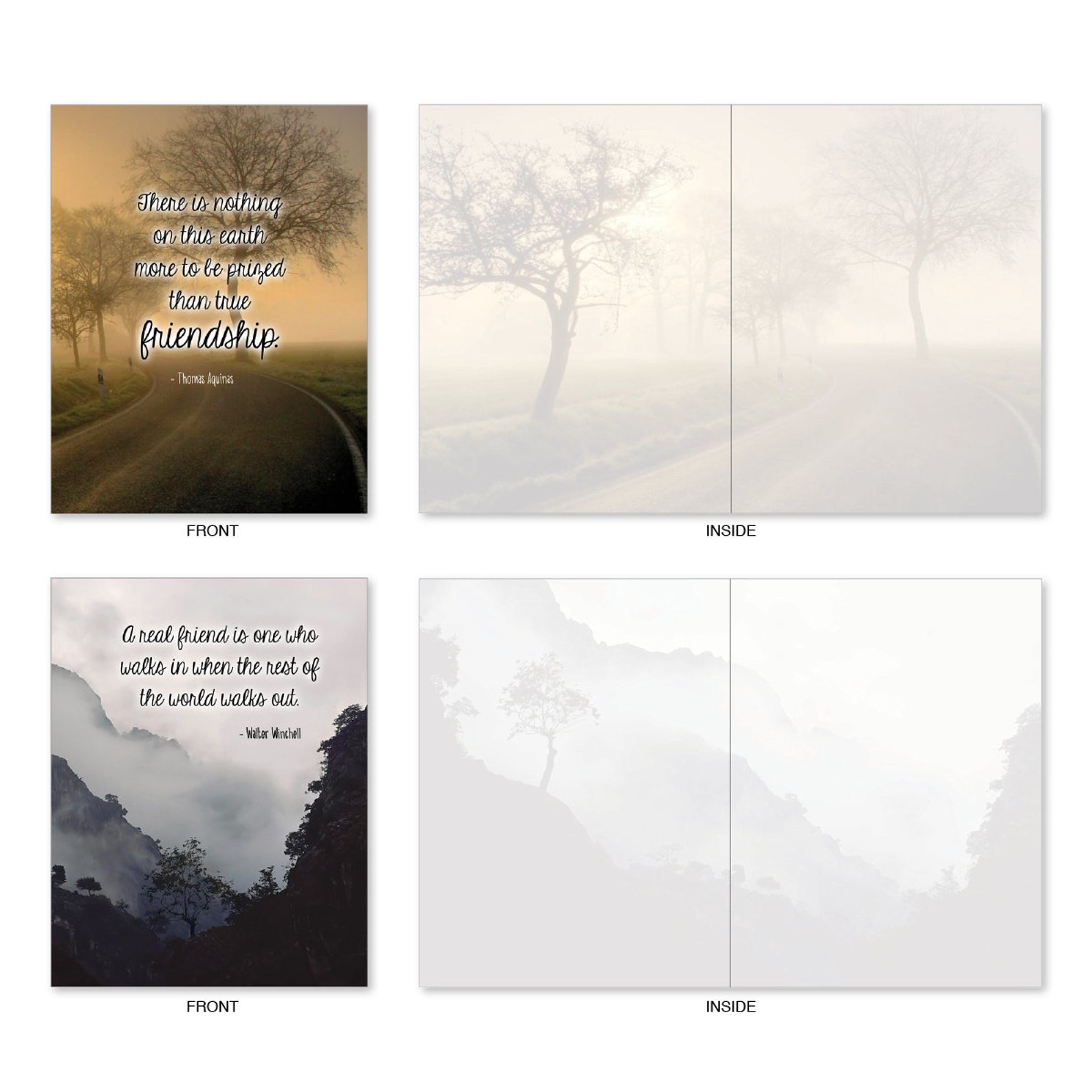 The Best Card Company 10 Blank Inspirational Note Cards Etsy