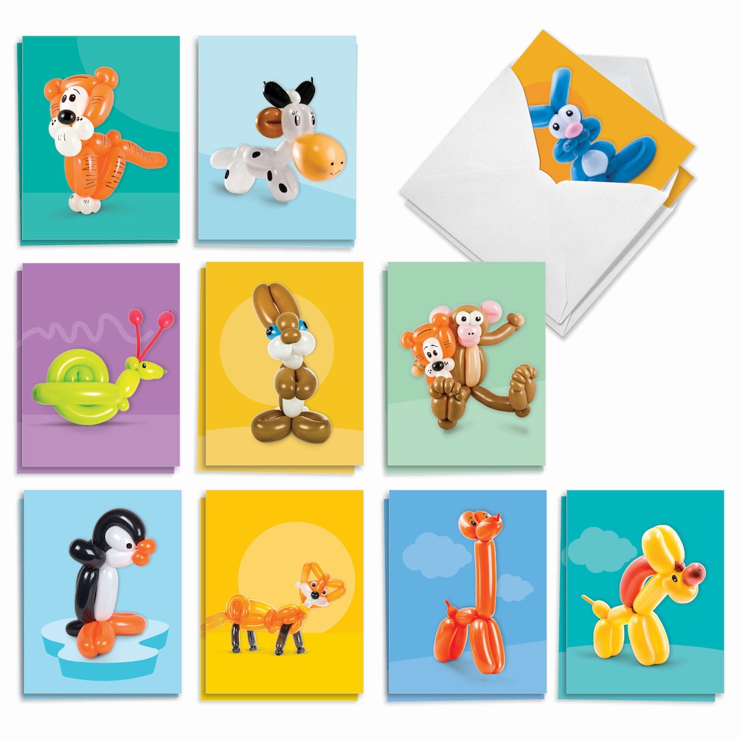 20 Assorted Blank Notecards Set 4 X 5.12 Inch With Envelopes (10 ...