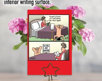 1 Funny Valentine's Day Greeting Card with Envelope (1 Card) Lacrosse Coach, For Him For Her