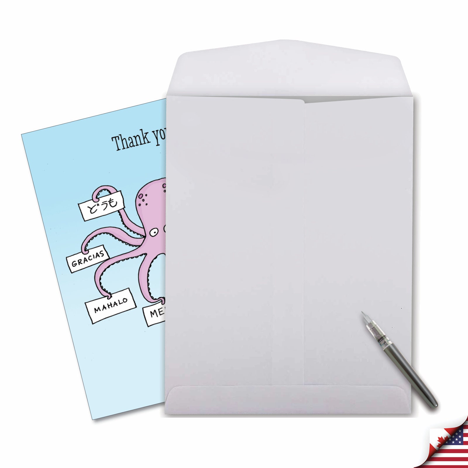 Jumbo Funny Thank You Greeting Card 8.5x11 Inch W/ Envelope (1