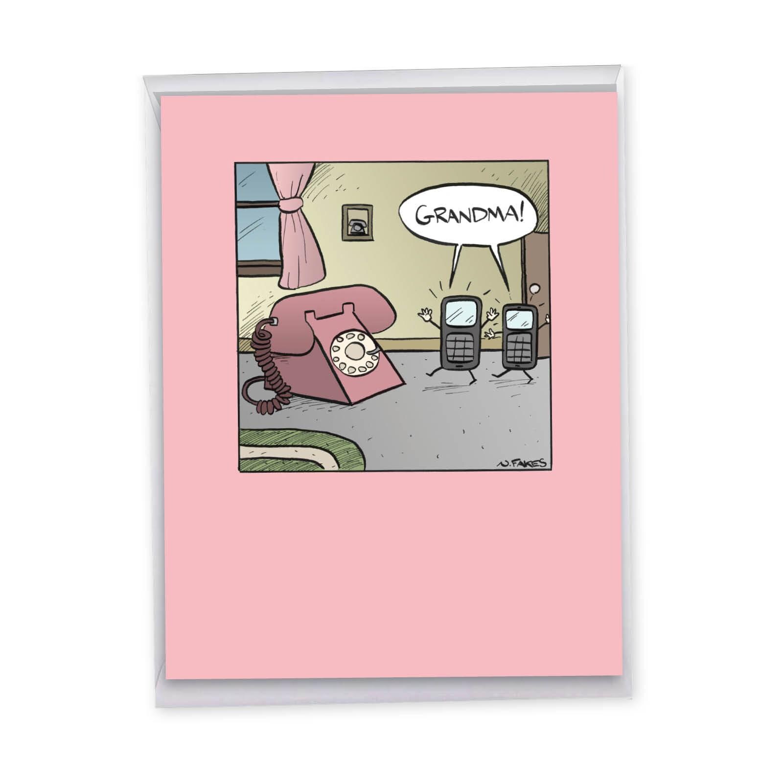 Jumbo Funny Birthday Card For Grandma - Incorrect Password Humor