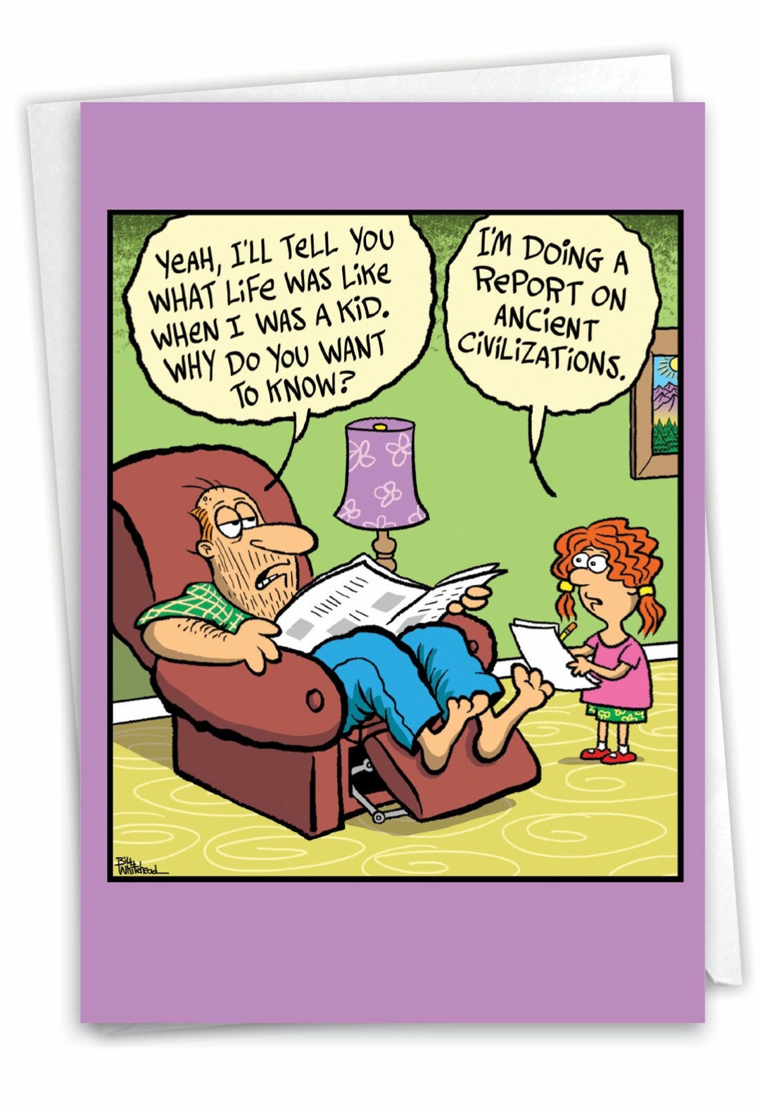 Funny Birthday Father Greeting Card With 5 X 7 Inch Envelope 1 Card ...