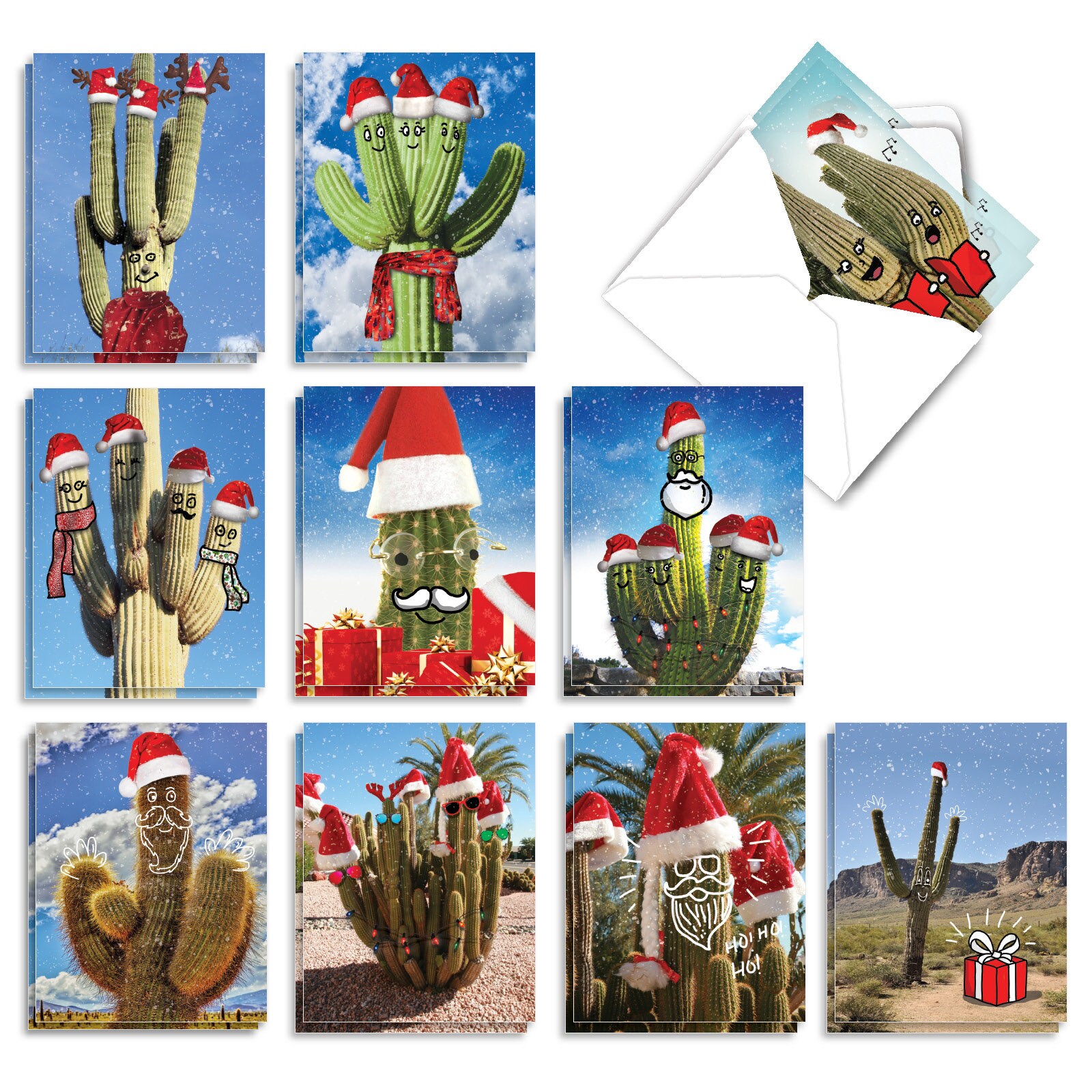 20-assorted-christmas-notecards-bulk-bulk-pack-4-x-5-12-inch-etsy