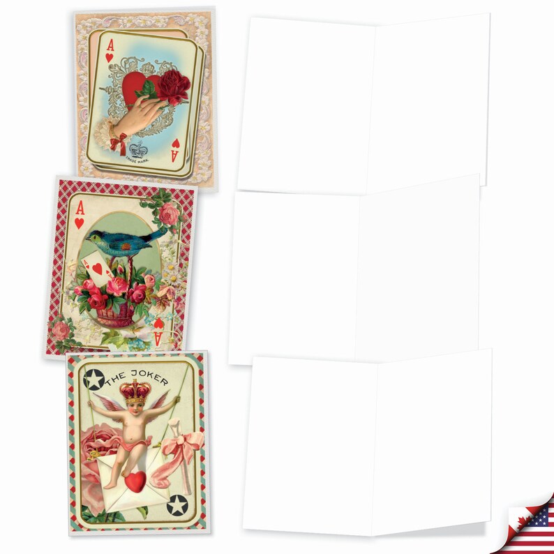 10 Assorted Blank Note Cards Pack Set 4 X 5.12 Inch With Envelopes (10 ...