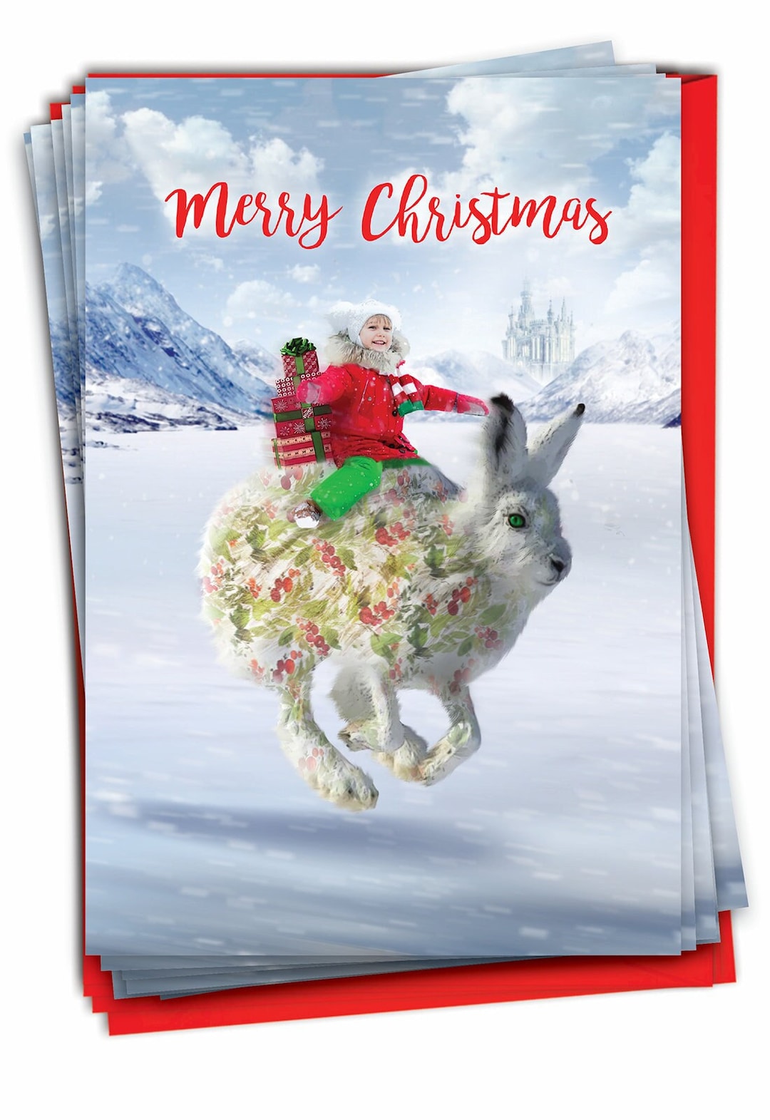12 Christmas Greeting Cards Bulk Bulk Pack With 5 X 7 Inch Envelopes 1