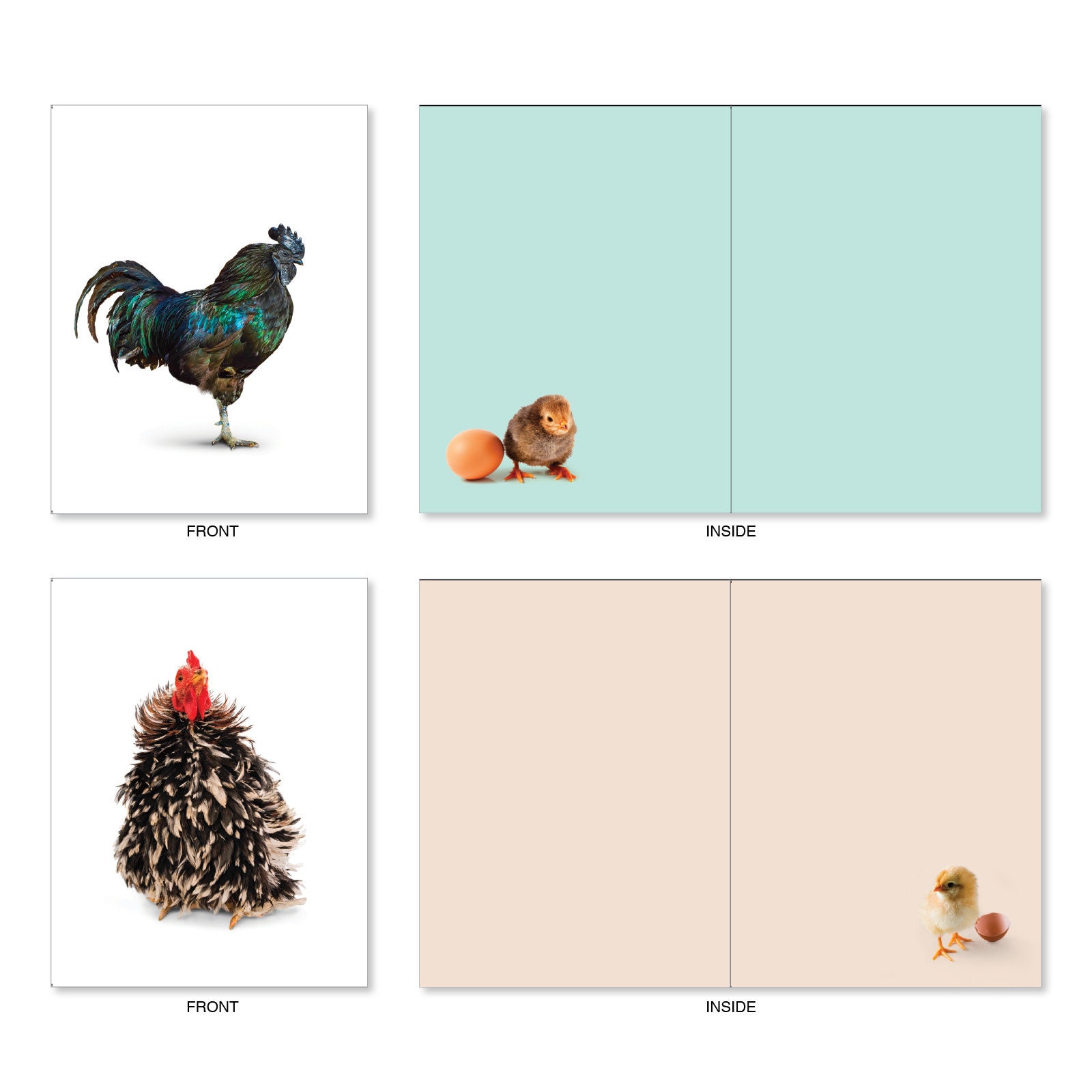 The Best Card Company 20 Bulk Greeting Notecard Set Blank 4 Etsy