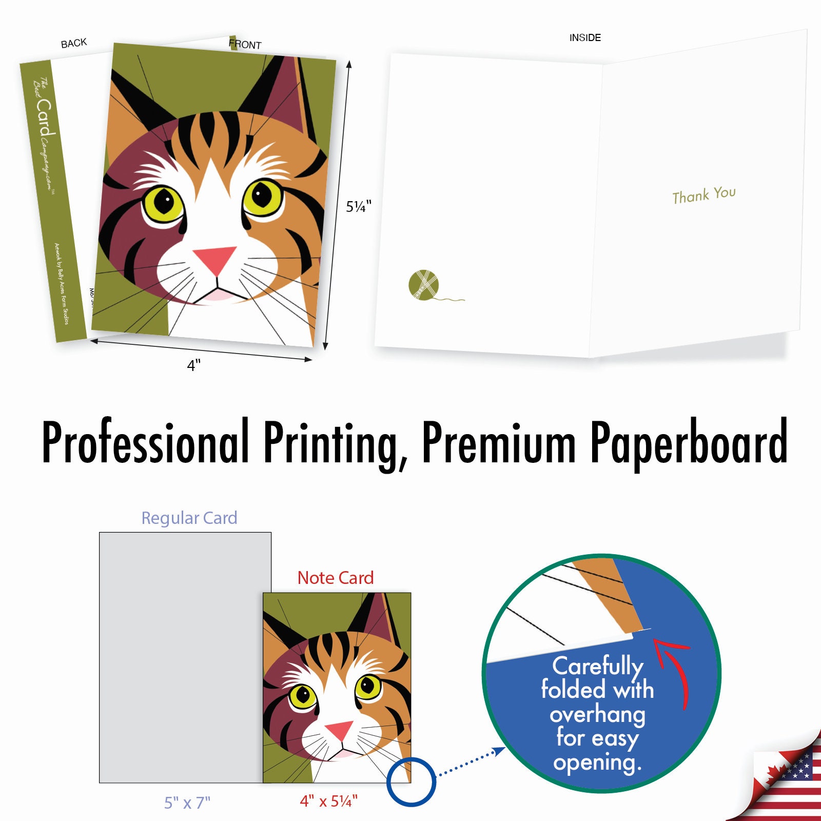 10 Assorted All Occasions Notecards Set 4 X 5.12 Inch With Envelopes ...