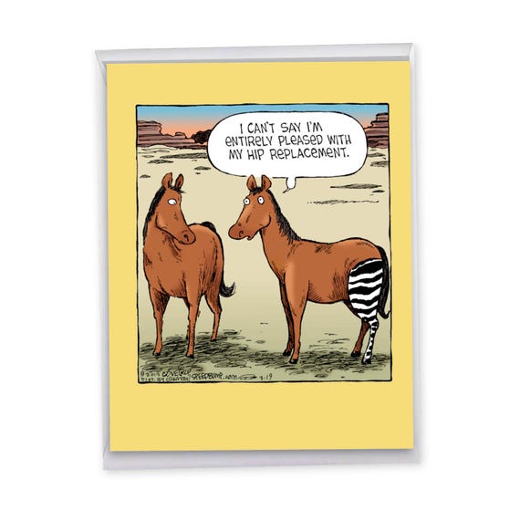 Jumbo Funny Get Well Greeting Card 8.5 X 11 Inch W/ Envelope (1