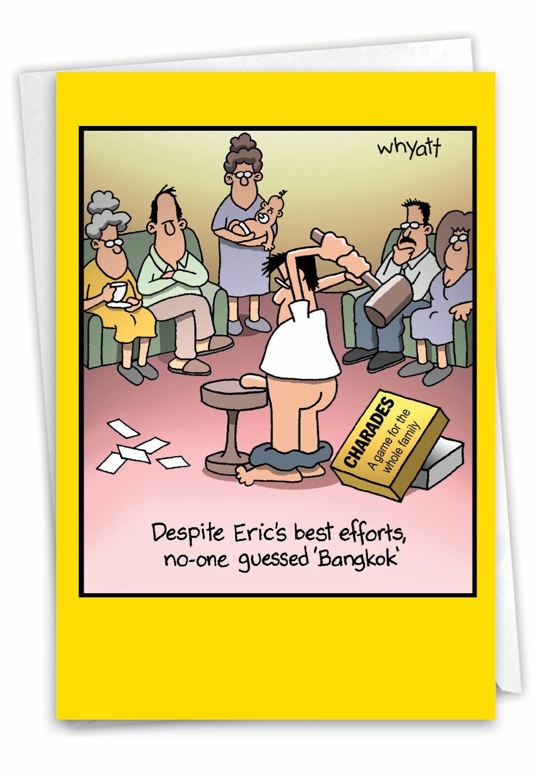Funny Blank All Occasions Greeting Card With Envelope (1 Card) Blank ...