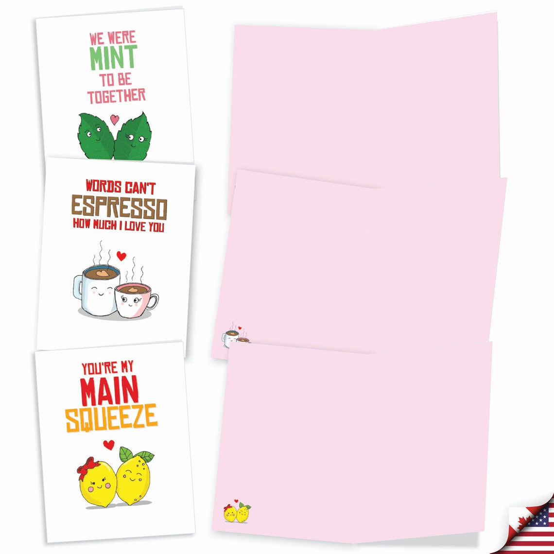 10 Assorted Blank Notes Set 4 X 5.12 Inch With Envelopes (10 Designs, 1 ...