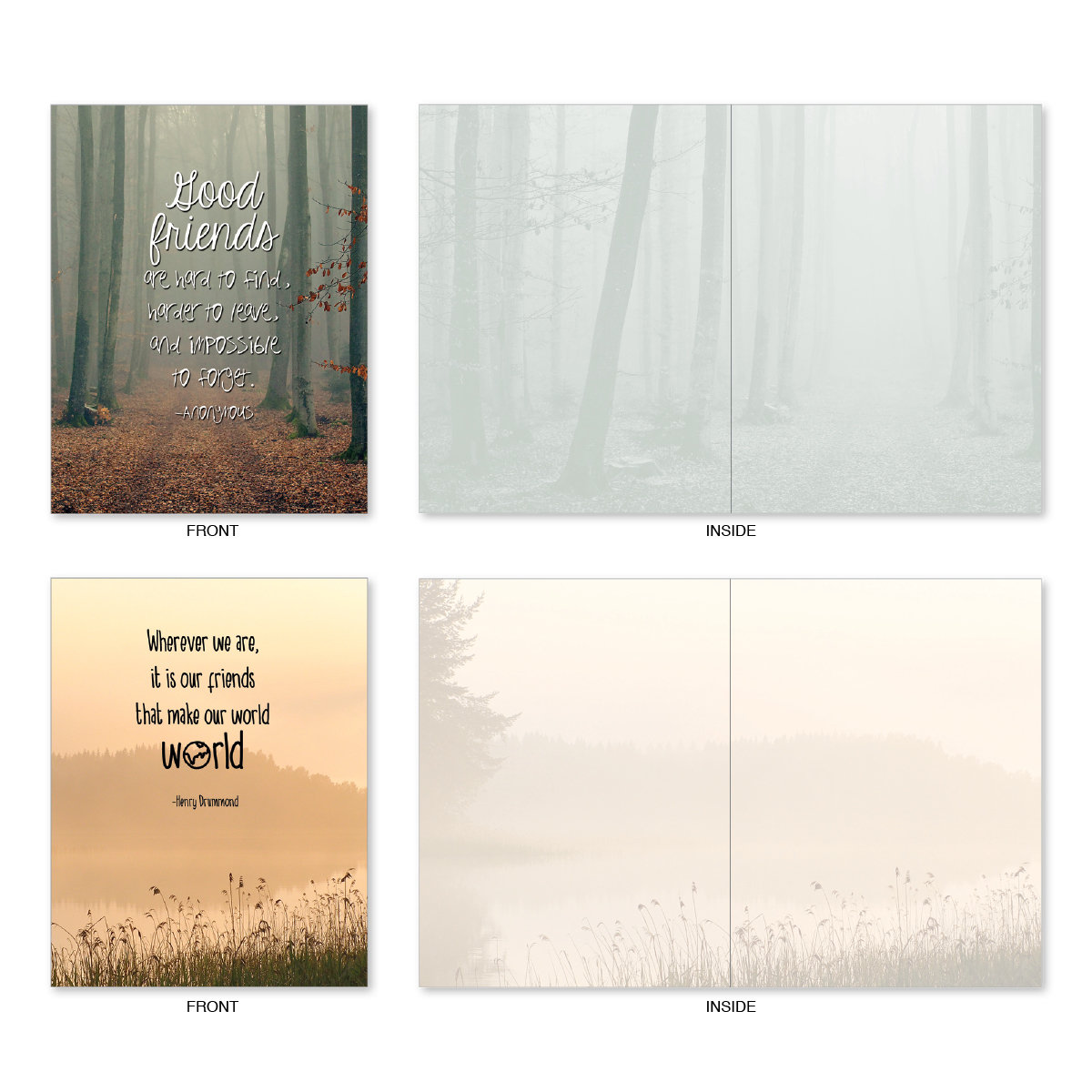 The Best Card Company 10 Blank Inspirational Note Cards Etsy