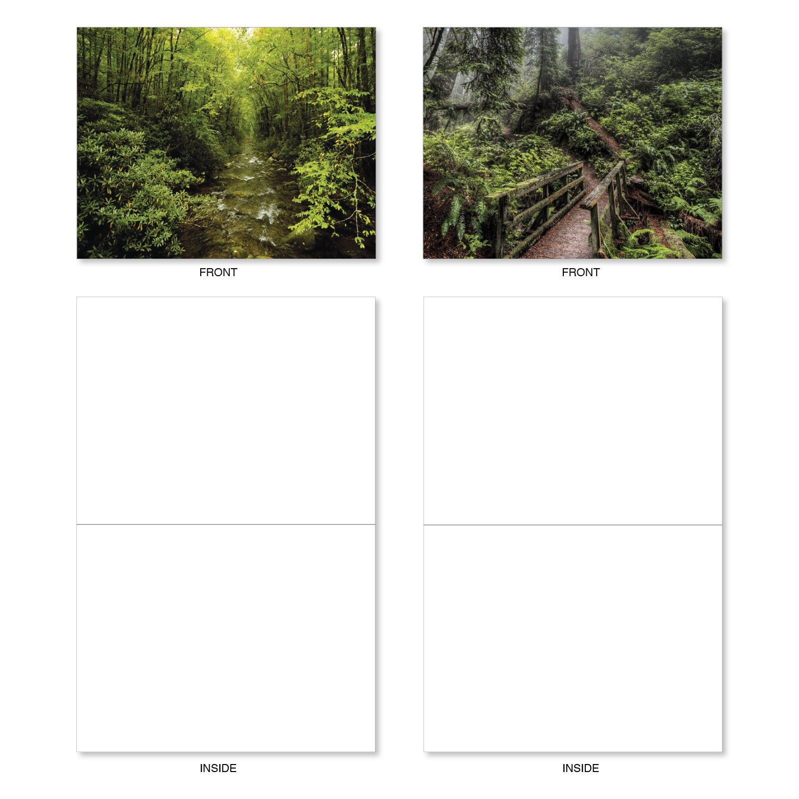 The Best Card Company 20 Landscape Nature Note Cards Blank Etsy