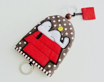 Sleeping Snoopy Key Purse — Car Remote Case, Key Organizer & Keychain Pouch