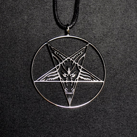 goat pentagram necklace