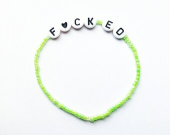 F*ck Eating Disorders Bracelet // Recovery, ED, Anorexia, Bulimia, Binge, Mental Health, Motivational, Positivity