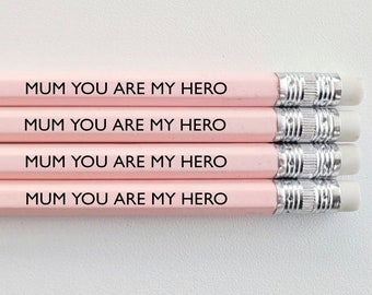 mum quote personalised pencils, Mother's day gift,