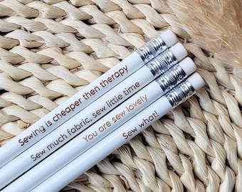 Tailor's Chalk Pencil for Fabric, Erasable White Transfer Pencils,  Embroidery Pattern Transfer for Dark Fabric, Sewline Fine Line White Pen 