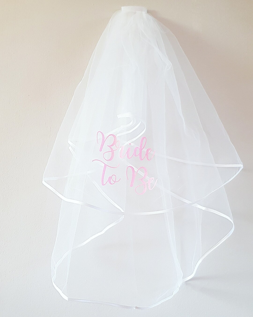 Hen Night Veil for the Bride to Be in Pink Glitter Etsy — free download