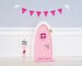 Personalised pink Fairy door great gift for girls and girls room, miniature pretend play magic fairies, elf,  tooth fairy tooth fairy door 