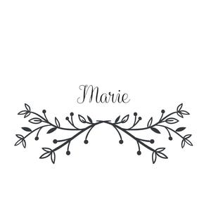 Tampon baptême personnalisé Marie, tampon baptême sur mesure, tampon prénom personnalisé, tampon personnalisé pour vos cadeaux de baptême,