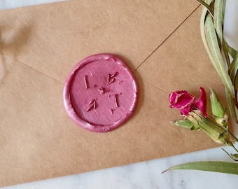 Customizable L-T wax seal, custom wedding seal, wax seal, ancestral wax seal with stationery initials