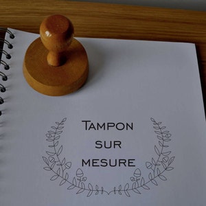 Tampon personnalisé logo, tampon personnalisé texte, tampon sur mesure, tampon bois, tampon mariage, tampon adresse personnalisable,