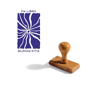 Customizable Ex-Libris Ink Pad, personalized stamp, library stamp and unique personalized stamp VE14