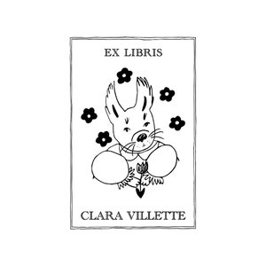 Timbro a inchiostro Ex-Libris personalizzabile L'Ecureuil Agile, timbro personalizzato, timbro biblioteca e timbro unico personalizzato VC3