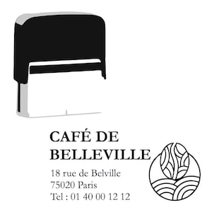 Sello de empresa para embalaje, sello para personalizar tus bolsas y bolsos, sello personalizado, sello a medida TEP