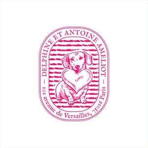Timbro indirizzo bassotto personalizzabile personalizzabile con fiore, timbro personalizzato, timbro postale e timbro unico personalizzato VQ5