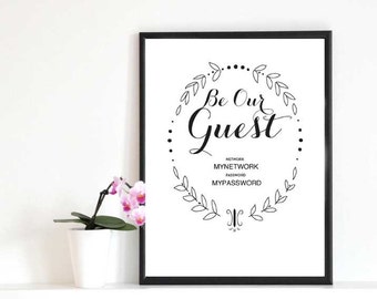 Madamwar Guest Wifi Sign Printable