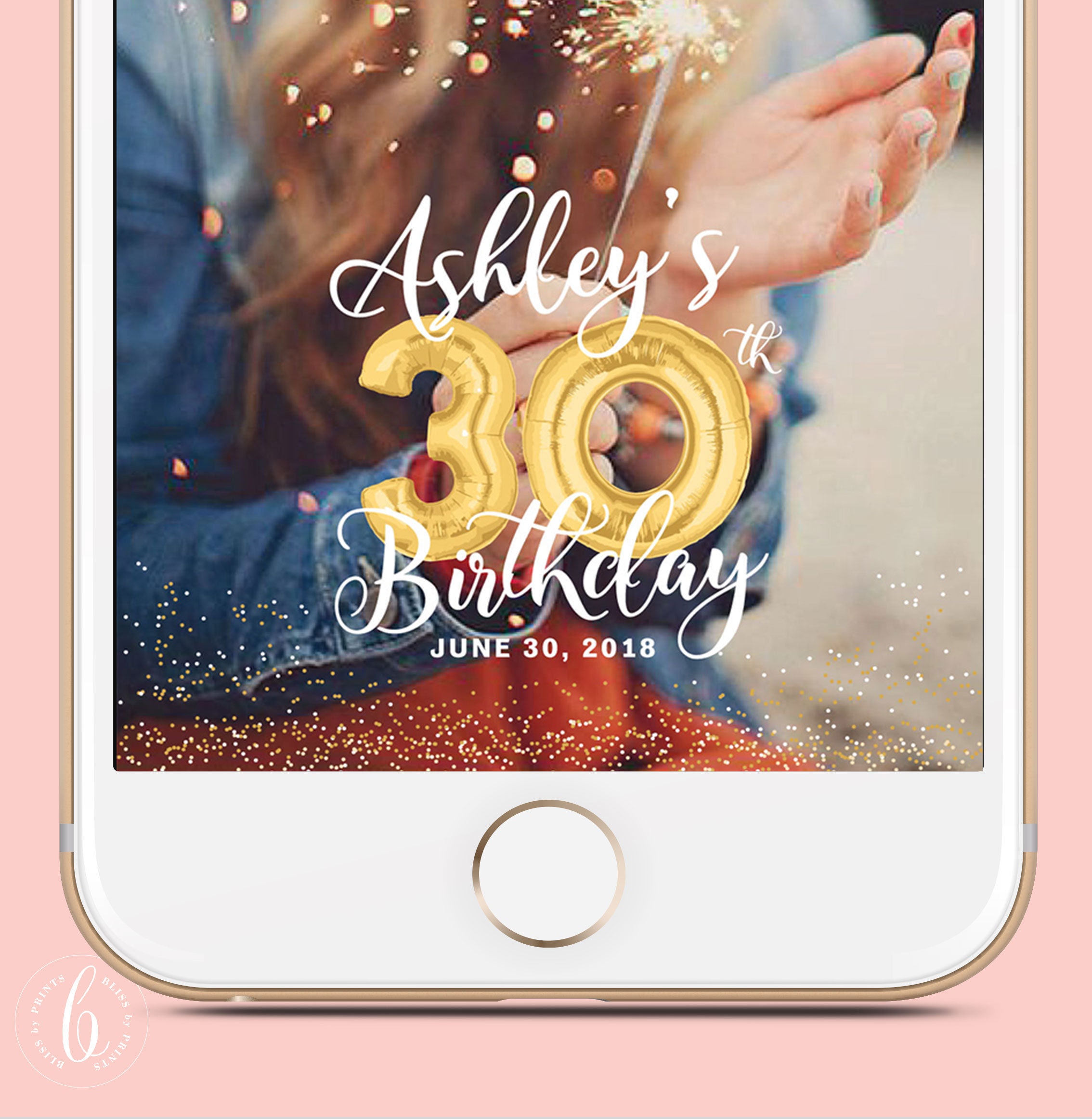 Birthday Snapchat Filter Birthday Filter Geofilter Snapchat Etsy