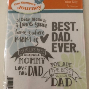 Fun Stampers Journey &quot;Your Day&quot; stamp set, gently used